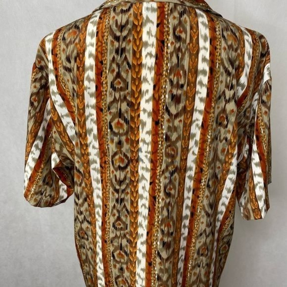 Renaissance sportswear Ladies vintage top eclectic print artsy size small USA - Picture 5 of 11